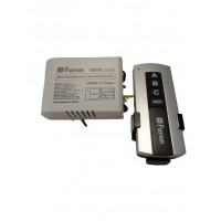 Выключатель дистанционный Feron TM76 230V 1000W 3-х канальный 30м с пультом управления, черное серебро